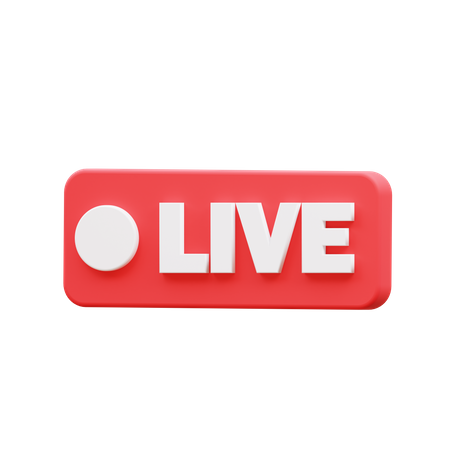 Ao vivo  3D Icon