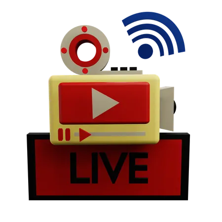 Ao vivo  3D Icon