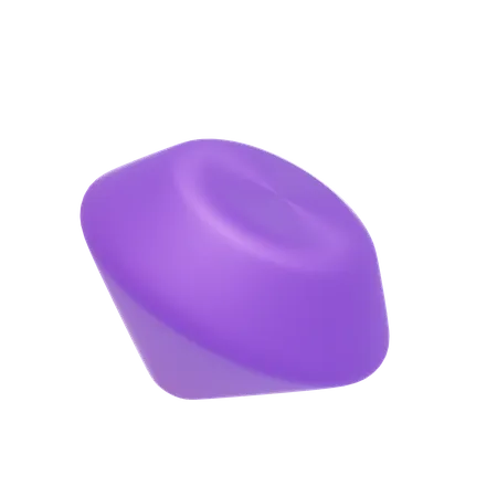 Vivid Violet Diamond  3D Icon