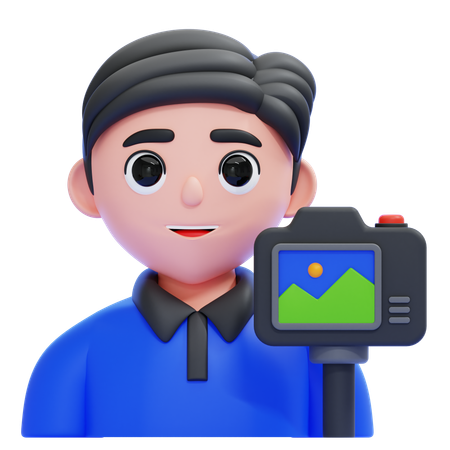 Vlogger  3D Icon