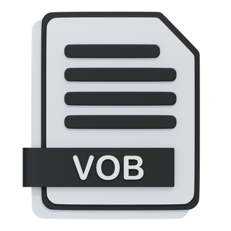 Vob file  3D Icon