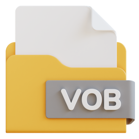 Vob File  3D Icon
