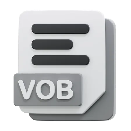 VOB FILE  3D Icon