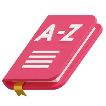 Vocabulary Book  3D Icon