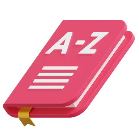 Vocabulary Book  3D Icon