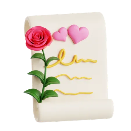 Vœu de mariage  3D Icon