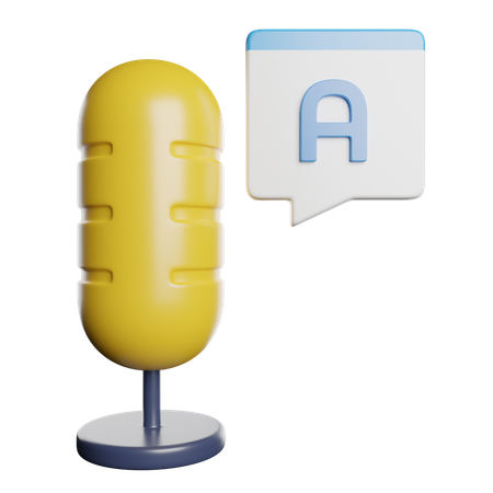 목소리  3D Icon