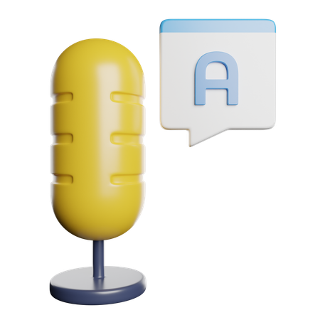 Voice  3D Icon