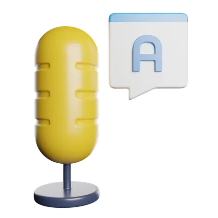 Voice  3D Icon