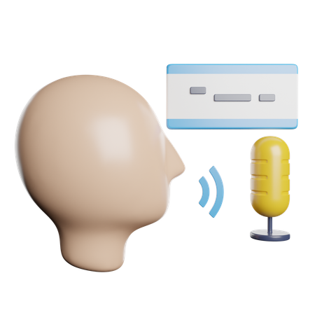 Voice  3D Icon