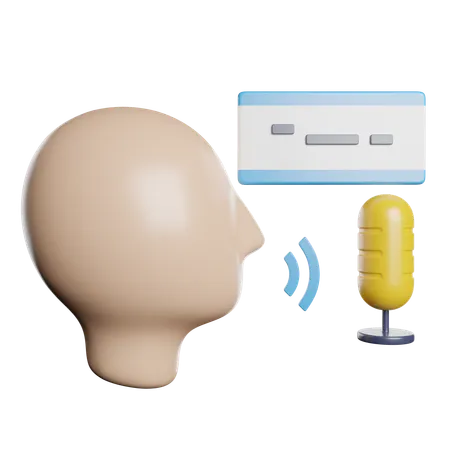 Voice  3D Icon