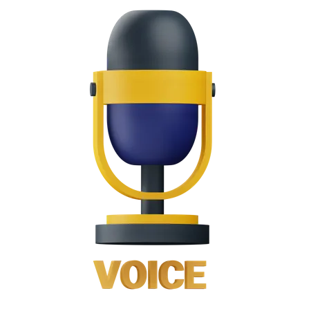 Voice  3D Icon