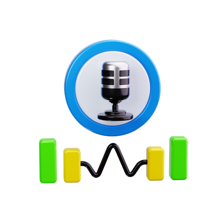 Voice  3D Icon