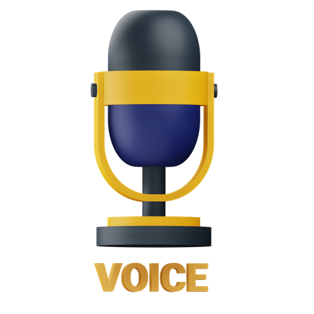 Voice  3D Icon