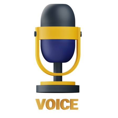 Voice  3D Icon