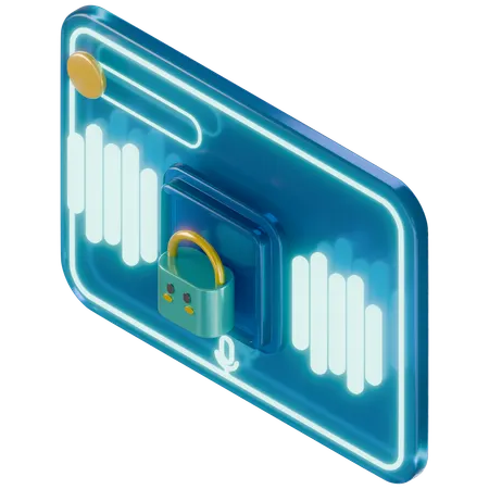 Voice Activated Payment Assistant  3D Icon