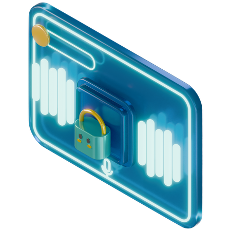 Voice Activated Payment Assistant  3D Icon