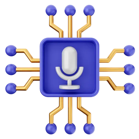 Voice Ai  3D Icon