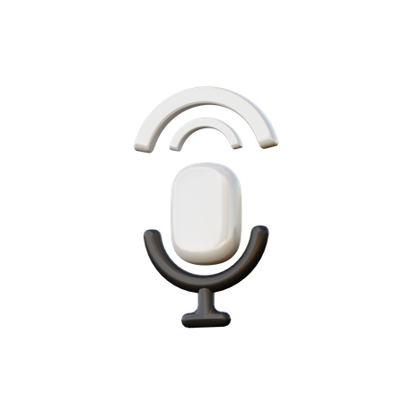 Voice Assistant  3D Illustration