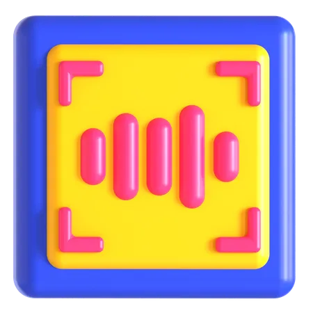 音声認証  3D Icon