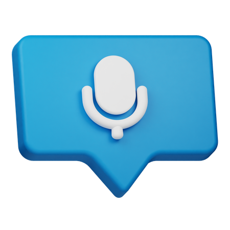 Voice Chat  3D Icon