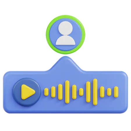Voice Chat  3D Icon