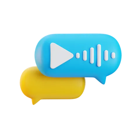 Voice Chat  3D Icon