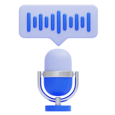 Voice Chat  3D Icon