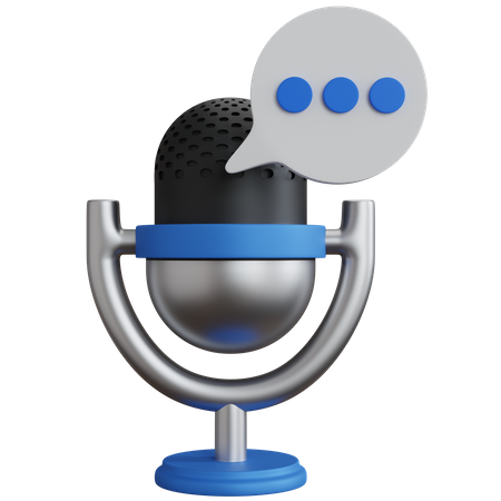 Voice Chat  3D Icon