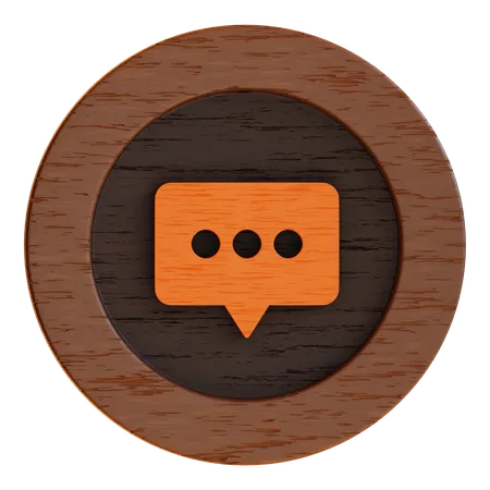 Voice Chat Button  3D Icon