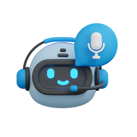 Voice chatbot  3D Icon