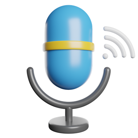 Voice Command  3D Icon