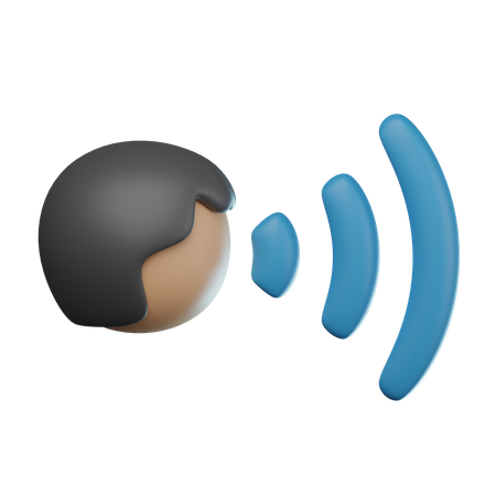 Voice Command  3D Icon