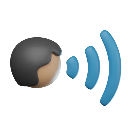 Voice Command  3D Icon