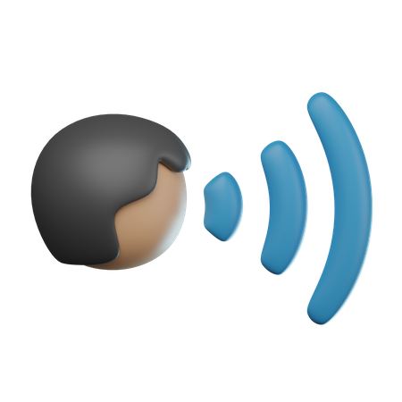 Voice Command  3D Icon