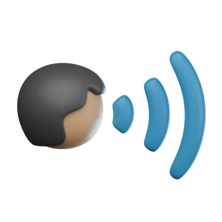 Voice Command 3D Icon