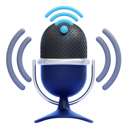Voice Control  3D Icon