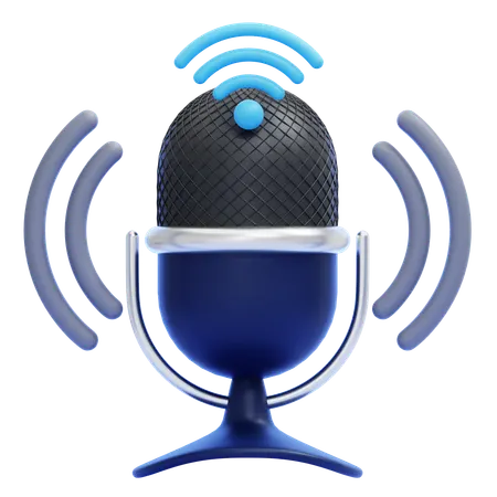 Voice Control  3D Icon
