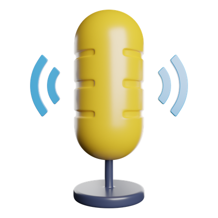 Voice Control  3D Icon
