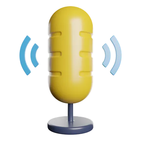 Voice Control  3D Icon