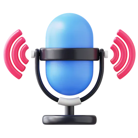Voice Control  3D Icon