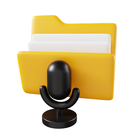 Voice Folder  3D Icon