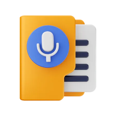 Voice Folder  3D Icon