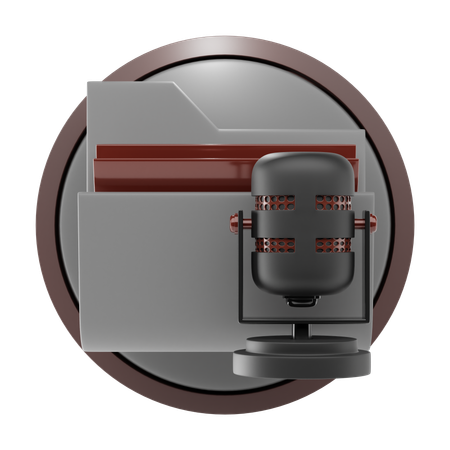 Voice Folder  3D Icon