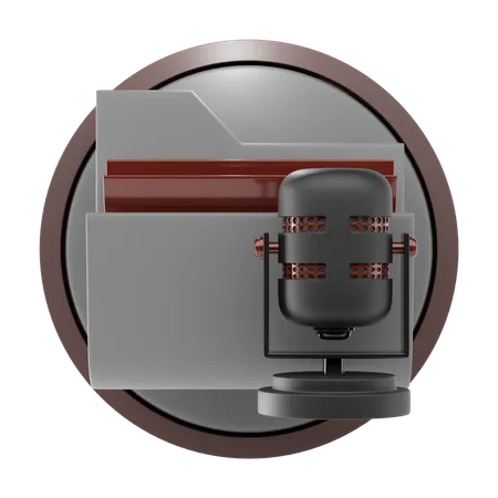 Voice Folder  3D Icon