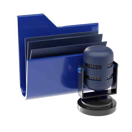 Voice Folder  3D Icon