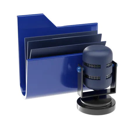 Voice Folder  3D Icon