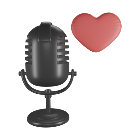 Voice Love  3D Icon