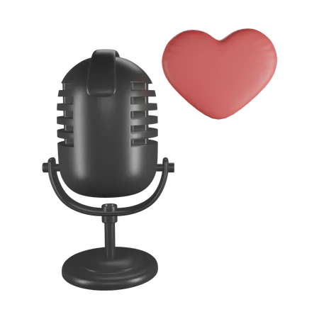 Voice Love  3D Icon