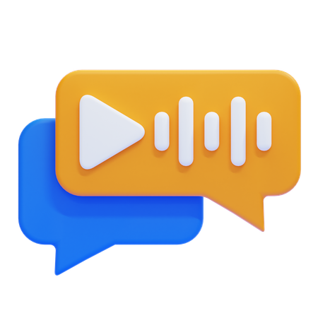 Voice Message  3D Icon